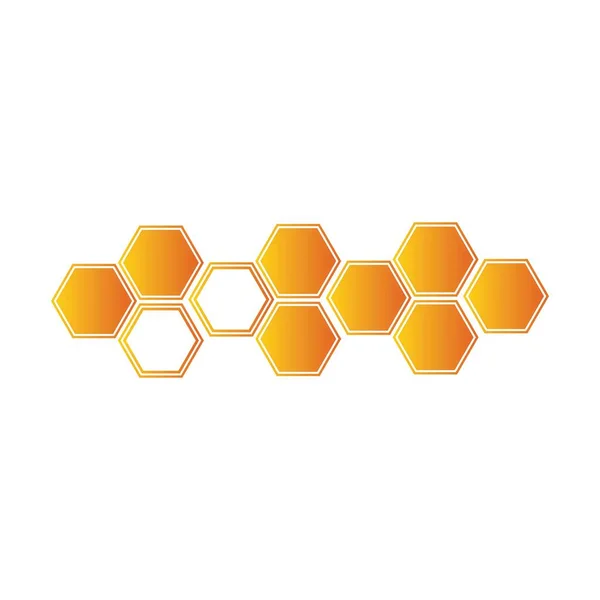 Шаблон Рисунка Логотипа Honeycomb — стоковый вектор