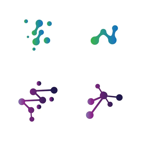 Návrh Vektorového Loga Molekuly — Stockový vektor