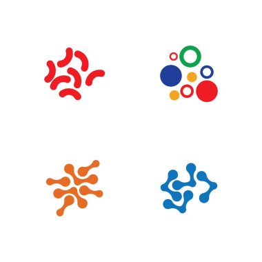 Virüs illüstrasyon logo vektörü