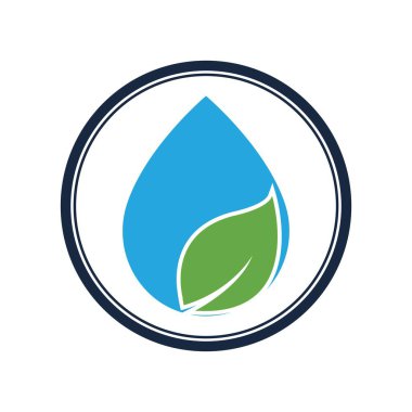 Su dalgası logosu çizim şablonu