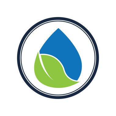 Su dalgası logosu çizim şablonu