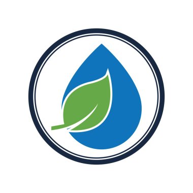 Su dalgası logosu çizim şablonu