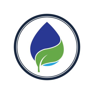 Su dalgası logosu çizim şablonu