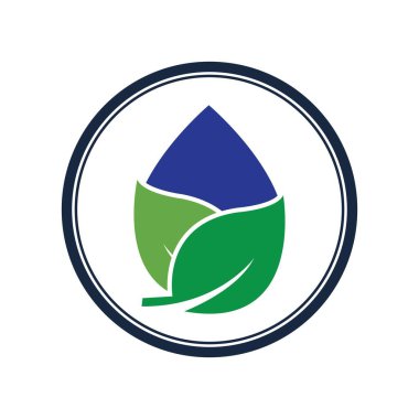 Su dalgası logosu çizim şablonu