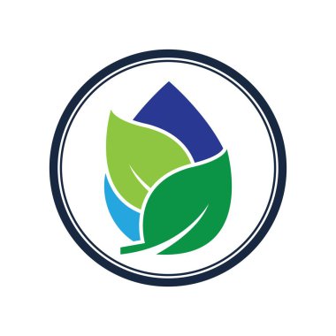 Su dalgası logosu çizim şablonu