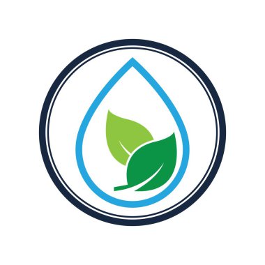 Su dalgası logosu çizim şablonu