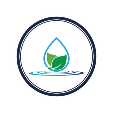 Su dalgası logosu çizim şablonu