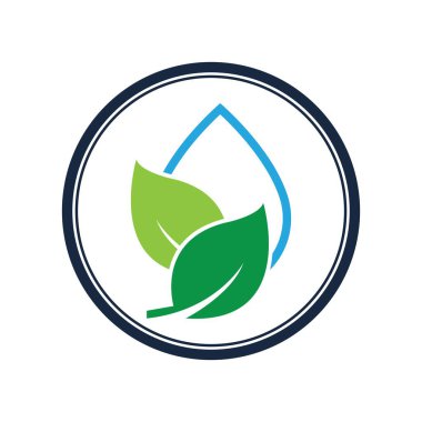 Su dalgası logosu çizim şablonu