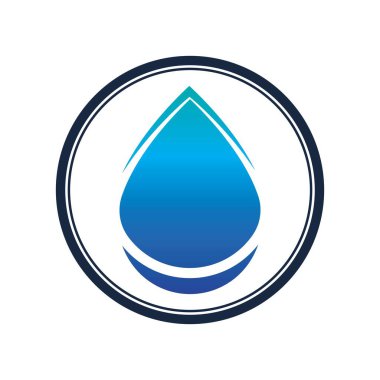 Su dalgası logosu çizim şablonu