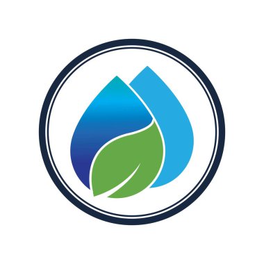 Su dalgası logosu çizim şablonu