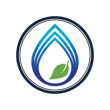 Su dalgası logosu çizim şablonu