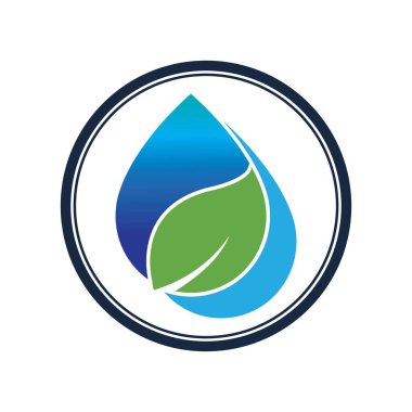 Su dalgası logosu çizim şablonu