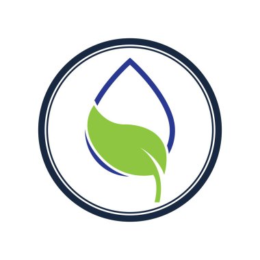 Su dalgası logosu çizim şablonu