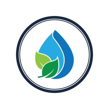 Su dalgası logosu çizim şablonu