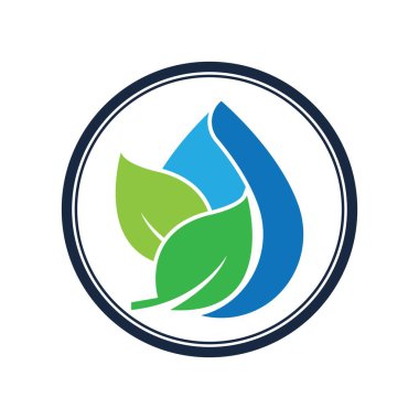 Su dalgası logosu çizim şablonu