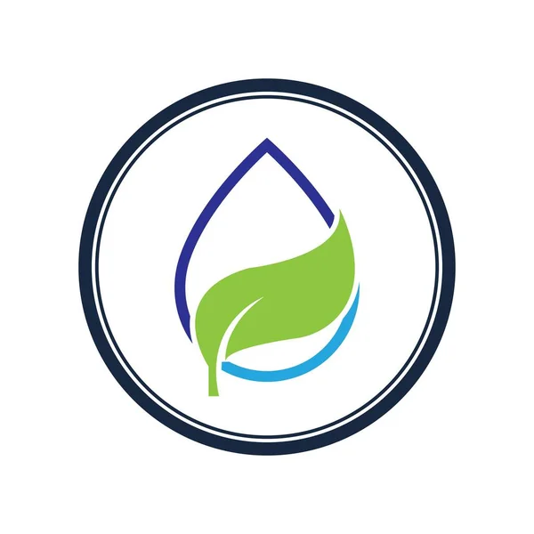 Wasser Welle Logo Illustration Design Vorlage — Stockvektor