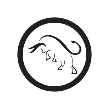 Boğa boynuzu logosu ve semboller simge uygulaması