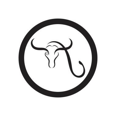 Boğa boynuzu logosu ve semboller simge uygulaması