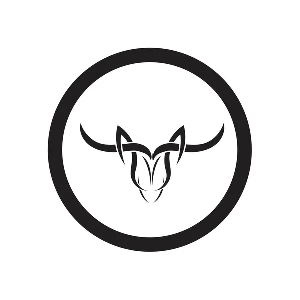 Bull Horn Logo Symboles Modèle Icônes App — Image vectorielle