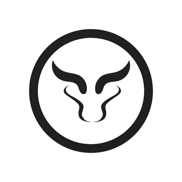 Bull Horn Logó Szimbólumok Sablon Ikonok App — Stock Vector