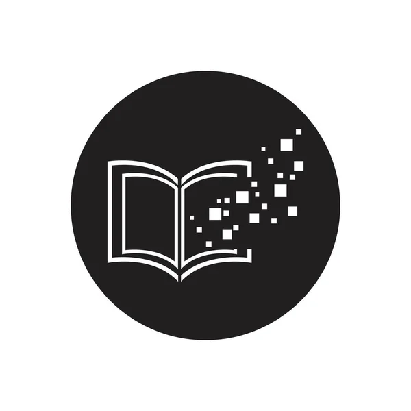 Технологія Логотипу Цифрової Книги Векторний Дизайн Піктограм — стоковий вектор