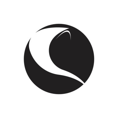 Muslimah tesettür logo şablon vektör illüstrasyon tasarımı