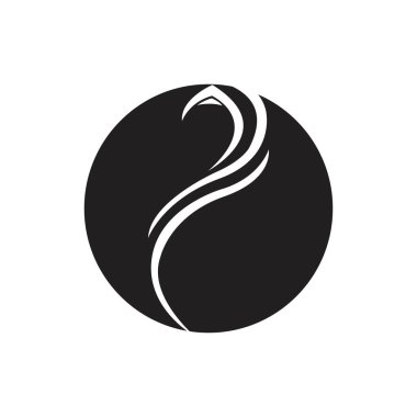 Muslimah tesettür logo şablon vektör illüstrasyon tasarımı