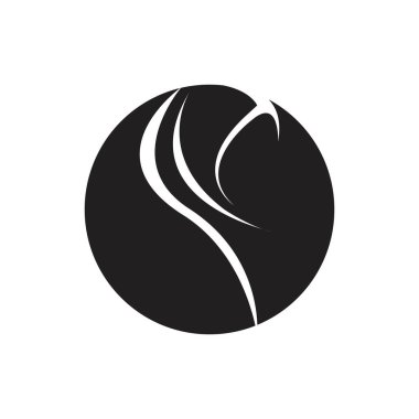 Muslimah tesettür logo şablon vektör illüstrasyon tasarımı