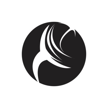 Muslimah tesettür logo şablon vektör illüstrasyon tasarımı