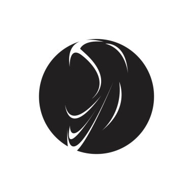 Muslimah tesettür logo şablon vektör illüstrasyon tasarımı