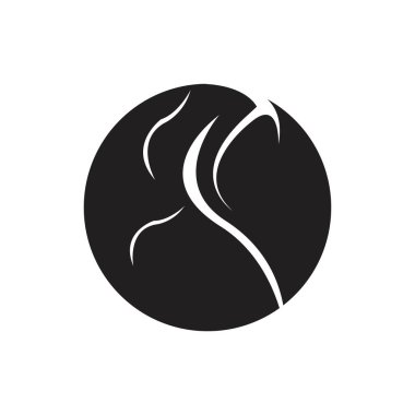 Muslimah tesettür logo şablon vektör illüstrasyon tasarımı