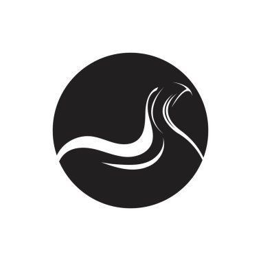 Muslimah tesettür logo şablon vektör illüstrasyon tasarımı