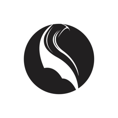 Muslimah tesettür logo şablon vektör illüstrasyon tasarımı