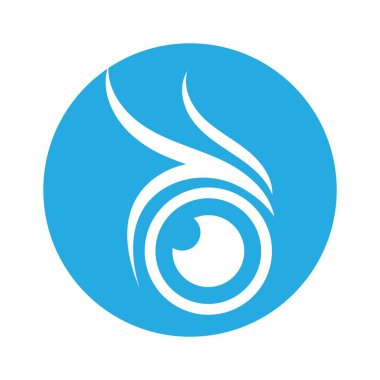 Baykuş basit logo vektör çizim şablonu tasarımı.
