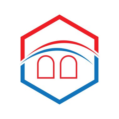 Köprü logosu çizim şablonu