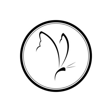 Kelebek günlük çizimi tasarım şablonu            