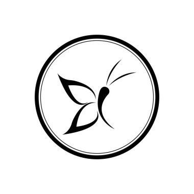 Kelebek günlük çizimi tasarım şablonu            