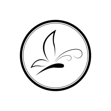 Kelebek günlük çizimi tasarım şablonu            