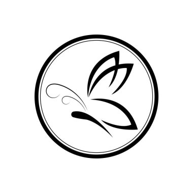 Kelebek günlük çizimi tasarım şablonu            