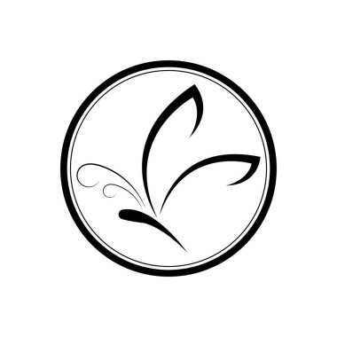 Kelebek günlük çizimi tasarım şablonu            