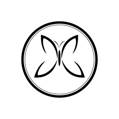 Kelebek günlük çizimi tasarım şablonu            