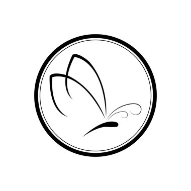 Kelebek günlük çizimi tasarım şablonu            