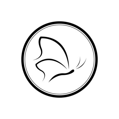 Kelebek günlük çizimi tasarım şablonu            