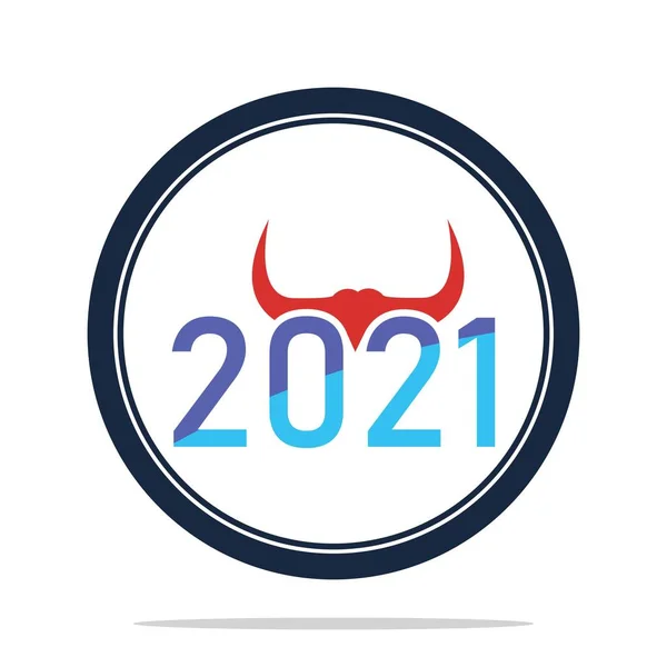 2021 Illustration Design Template — Stock Vector