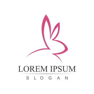 Tavşan şablonu vektör resimleme tasarımı