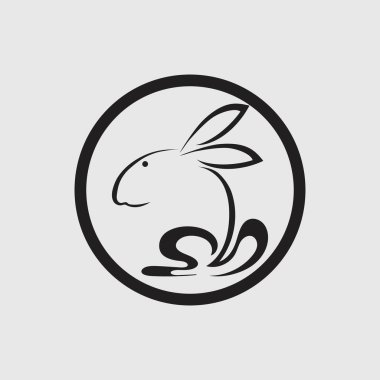 Tavşan vektör resimleme tasarımı