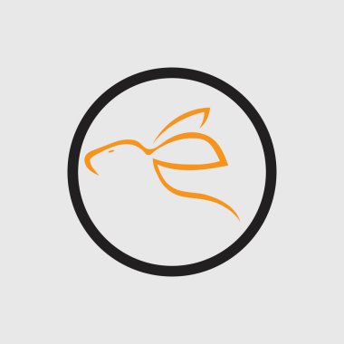 Tavşan vektör resimleme tasarımı