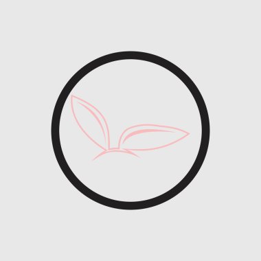 Tavşan vektör resimleme tasarımı