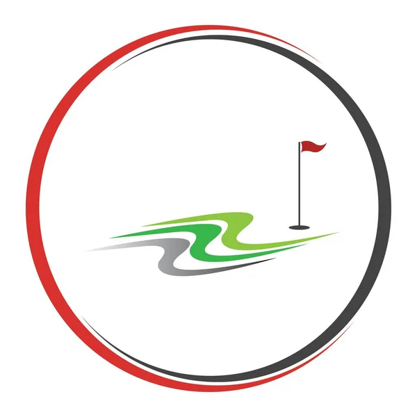 Logotipo Golf Ilustración Plantilla Diseño — Archivo Imágenes Vectoriales