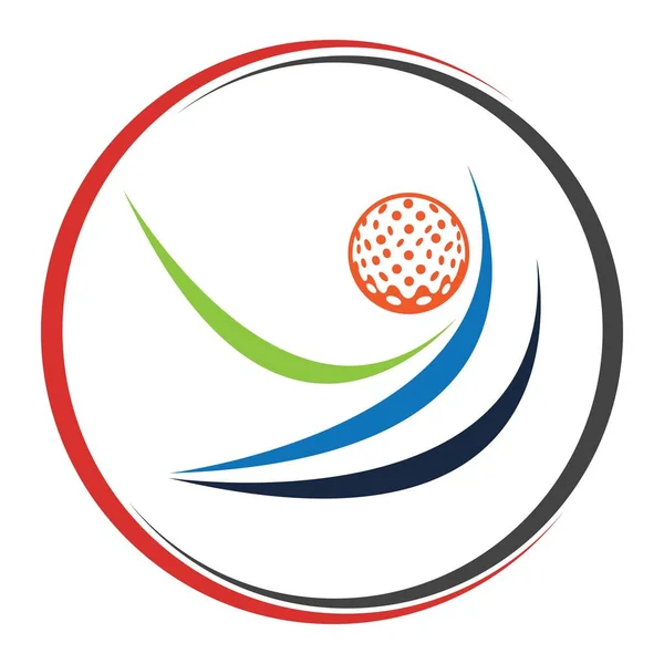 Golf Logo Illustration Design Template — Stock Vector